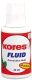 Corector cu solvent aplicator cu pensula Kores, 20 ml