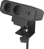 Priza modulara eGST, Filex Power Desk Up, eGST EP65, USB-A+C, 2x 230V, negru, Fellowes