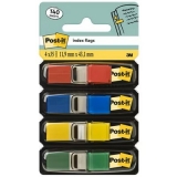 Index autoadeziv mini Post-It® 4 culori clasice, 35 buc/culoare, 140 buc/set 3M