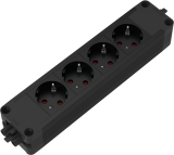 Bloc priza modulara eGST 2.0, Filex Power Strip, 4 iesiri, negru, Fellowes