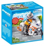 Motocicleta De Urgenta Cu Lumini Playmobil