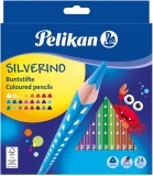 Creioane colorate Silverino, 3 mm, 24 culori/set Pelikan