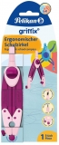 Compas scolar ergonomic griffix, culoare roz, Pelikan 