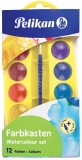 Acuarele junior set 12 culori cu pensula Pelikan