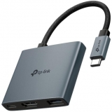 USB Type-C 3-Port Hub SPEC: 1 × USB-C Connector，1 × HDMI 4K 60Hz Port，1 × USB-C PD 100W Port，1 × USB-A 3.0 Ports FEATURE: Plug and Play, Self-storage for Connector, Fast Heat Dissipation, Flexible and Durable