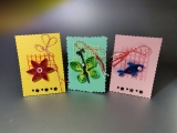 Martisor Quilling pe felicitare, in plic