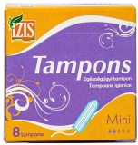 Tampoane igienice mini, 8/buc, IZIS