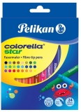 Carioca colorella star C302 set 24 culori varf 0.8 mm Pelikan