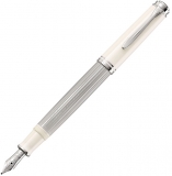Stilou Souveran M405, penita M aur 16k, accesorii placate cu argint, silver-white, cutie cadou speciala, Pelikan