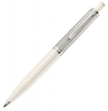 Roller Souveran R405, accesorii placate cu argint, corp silver-white, Pelikan 