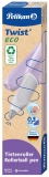 Roller Twist Eco, grip ergonomic, ambidextru, 1 rezerva albastra inclusa, culoare mov deschis, in cutie de carton, Pelikan