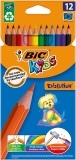 Creioane colorate 12 culori Evolution Bic
