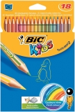 Creioane colorate 18 culori Tropicolors 2 Bic
