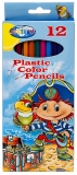 Creioane colorate 12 culori pirat Centrum