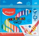 Creioane cerate Color Peps Twist 12 culori/set Maped