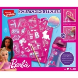 Set Maped Barbie Scratch Stickers