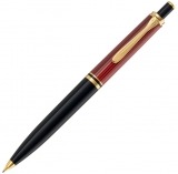 Creion mecanic Souveran D400, accesorii placate cu aur, corp negru-rosu, Pelikan