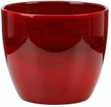 Ghiveci ceramic Scheurich Red Marble diametru 19 cm rosu 