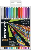 Liner Intensity Medium, 0.8 mm, 12 culori/set BIC