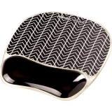Mousepad cu suport pentru incheietura mainii Chevron Fellowes 