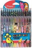 Creioane colorate 15 culori/set si carioci 12 culori/set, Color Peps Monsters Maped 