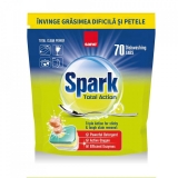 Tablete pentru masina de spalat vase, 70 buc, Spark Total Action Sano 