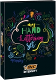 Kit caligrafice BIC Intensity 20 de finelinere, 12 markere Dual Tip, 12 linere