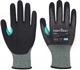 Manusa CS Cut E18 nitril Portwest, rezistenta la taiere, negru