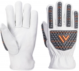 Manusi Portwest rezistente la taiere, piele granata, alb