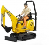 Set de joaca Micro Excavator JCB 8010 CTS si muncitor Bruder 