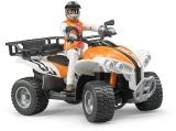 Set de joaca ATV cu sofer Bruder 