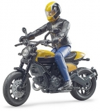 Set de joaca Motocicleta Scrambler Ducati Full Throttle cu sofer Bruder 