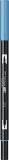 Marker caligrafic 2 in 1, ABT Dual Brush Pen, light blue Tombow