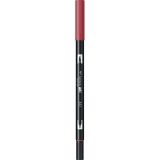 Marker caligrafic 2 in 1, ABT Dual Brush Pen, wine red Tombow