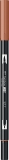 Marker caligrafic 2 in 1, ABT Dual Brush Pen, saddle brown Tombow