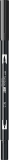 Marker caligrafic 2 in 1, ABT Dual Brush Pen, black Tombow