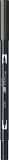 Marker caligrafic 2 in 1, ABT Dual Brush Pen, lamp black Tombow