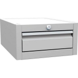 Container sub masa gri, 1 sertar