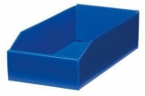 Cutie din plastic, PP 10,5 x 18 x 38 cm, albastra