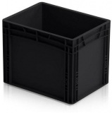 Naveta antistatica ESD, neagra, 32 x 40 x 30 cm