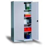 Dulap metalic de atelier 195 x 95 x 60 cm, gri