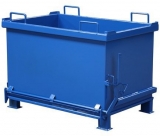 Container cu fund basculat, volum 570 l, albastru
