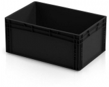 Naveta antistatica ESD, neagra, 27 x 60 x 40 cm