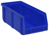 Cutie din plastic Manutan 8,3 x 10,3 x 24 cm, albastra