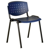 Scaun de sufragerie din plastic Layer, albastru
