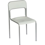 Scaun de sufragerie din plastic Cortina, gri