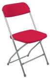 Scaun de sufragerie din plastic Poly, rosu