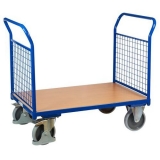 Carucior cu platforma, cu doua manere cu panou cu grilaj, pana la 500 kg, 100,6 x 119 x 70 cm
