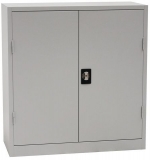 Dulap metalic de atelier Manutan, 106 x 100 x 45 cm, gri