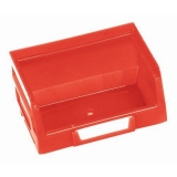 Cutie din plastic Manutan 5,5 x 10,3 x 9 cm, rosie